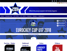 Tablet Screenshot of eurockey.com